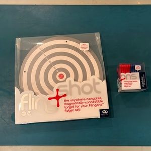 Fling fidget set and hangable target